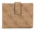 GUESS Laurel II SLG Petite Trifold Wallet Latte Logo