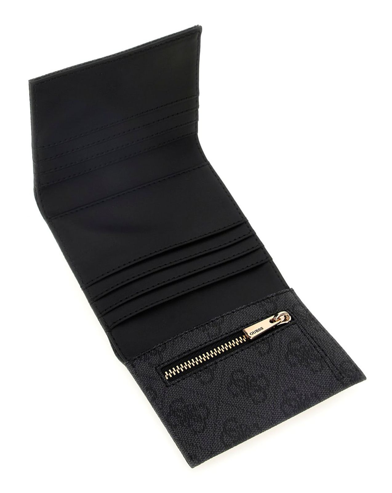 GUESS Laurel II SLG Petite Trifold Wallet Coal Logo GUESS Laurel II SLG Petite Trifold Wallet Coal Logo