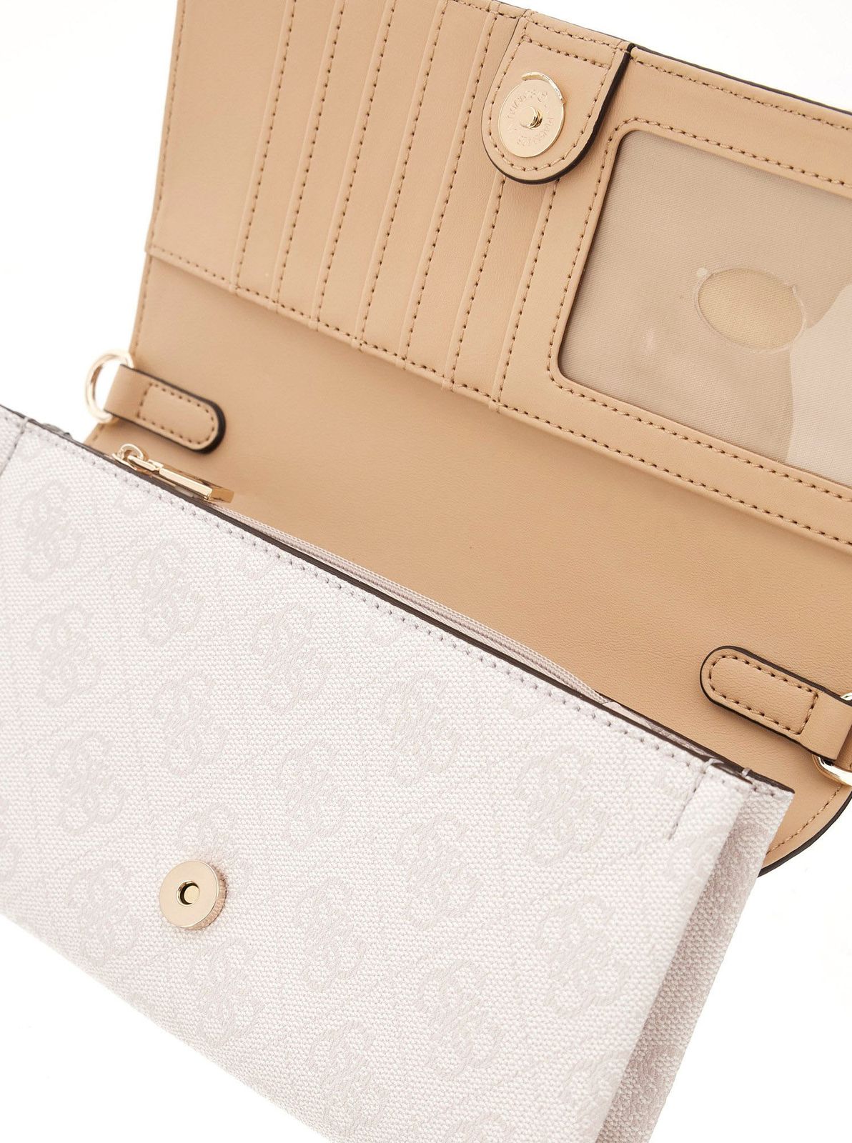 GUESS Noelle II Xbody Flap Organizer White Logo GUESS Noelle II Xbody Flap Organizer White Logo
