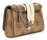 GUESS Noelle II Convertible Xbody Flap Bag Latte Logo