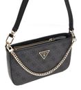GUESS Noelle II Mini Top Zip Shoulder Bag Coal Logo GUESS Noelle II Mini Top Zip Shoulder Bag Coal Logo