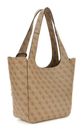 GUESS Calista 2 in 1 Tote Latte Logo