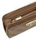 GUESS Laurel II SLG Medium Zip Around Wallet Latte Logo