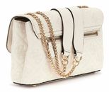 GUESS Adelasia Convertible Xbody Flap Bag Creme White