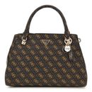 GUESS Noelle II Luxury Satchel Bag Brown Logo