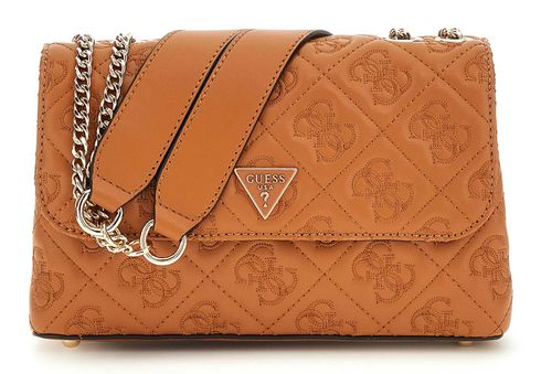 GUESS Adelasia Convertible Xbody Flap Bag Caramel
