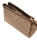 GUESS Noelle II Tri Comp Crossbody Bag Latte Logo / Brown