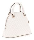 GUESS Everlee Dome Satchel Bag Creme White