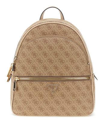 GUESS Manhattan II Backpack L Latte Logo