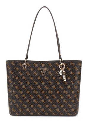 GUESS Noelle II Tote Bag Brown Logo