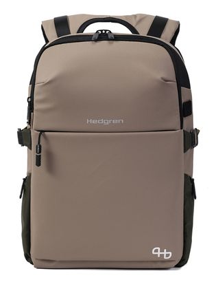 Hedgren Commute Rail 3 Compartment Backpack 15,6'' RFID With Rain Cover Vintage Beige Eco