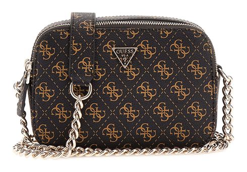 GUESS Noelle II Crossbody Camera Bag Brown Logo