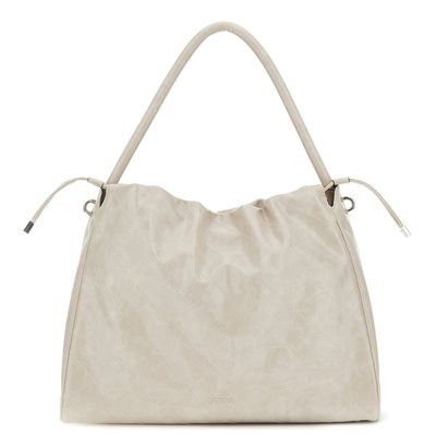 GUESS Amys Drawstring Tote Simply Taupe
