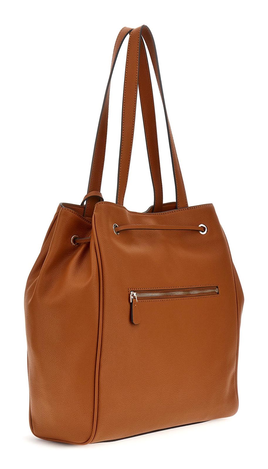 GUESS Calebra Drawstring Tote Cognac GUESS Calebra Drawstring Tote Cognac