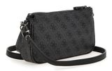 GUESS Noelle II Double Pouch Crossbody Bag Coal Logo