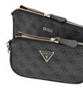 GUESS Noelle II Double Pouch Crossbody Bag Coal Logo