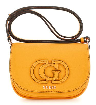 GUESS Calebra Mini Convertible Xbody Flap Bag Marigold