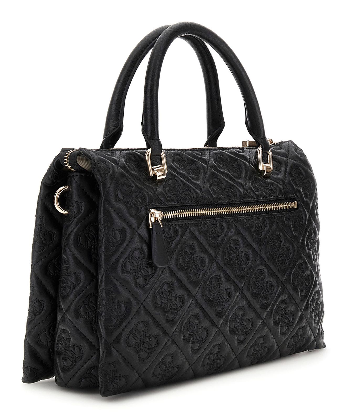 GUESS Adelasia Multi Comp Satchel Black GUESS Adelasia Multi Comp Satchel Black