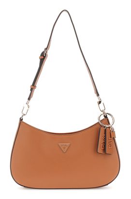 GUESS Noelle II Top Zip Shoulder Bag Light Cognac