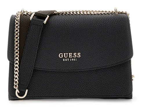 GUESS Calista Convertible Xbody Flap Bag Black