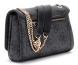 GUESS Noelle II Convertible Xbody Flap Bag Coal Logo GUESS Noelle II Convertible Xbody Flap Bag Coal Logo