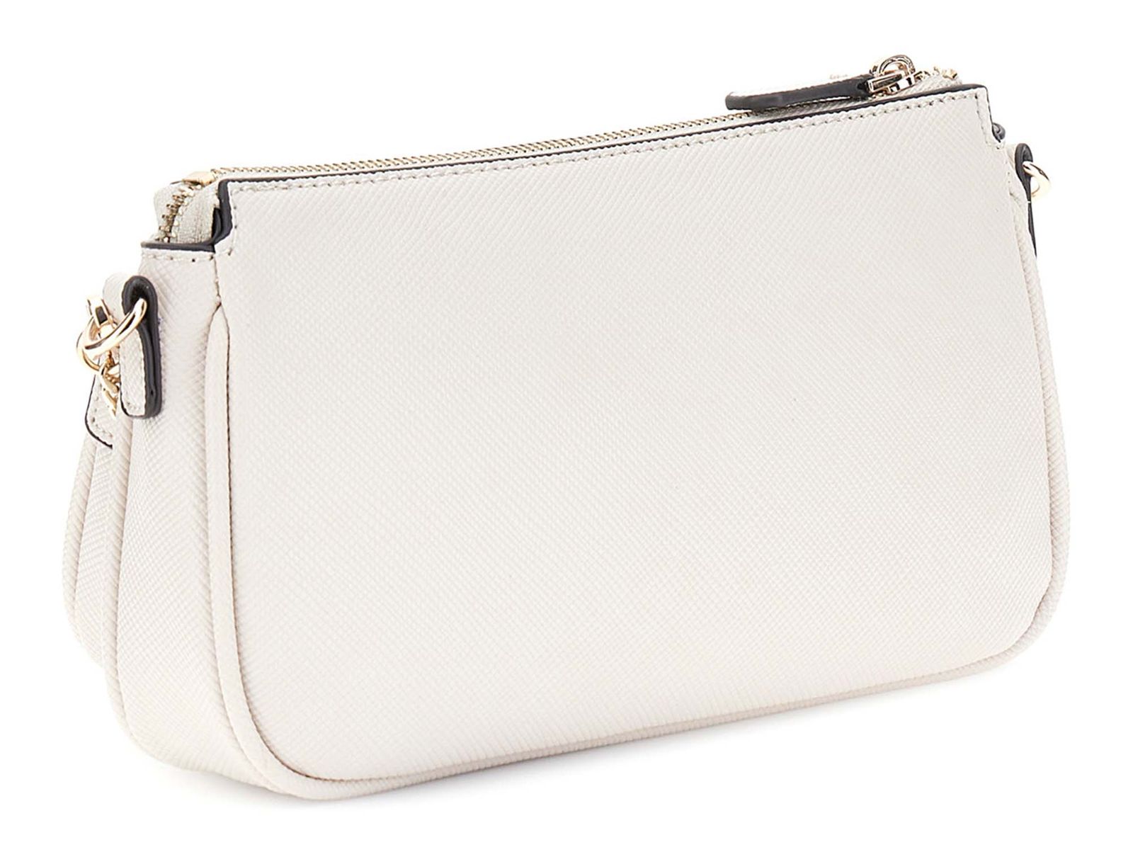 GUESS Noelle II Double Pouch Crossbody Bag Bone GUESS Noelle II Double Pouch Crossbody Bag Bone
