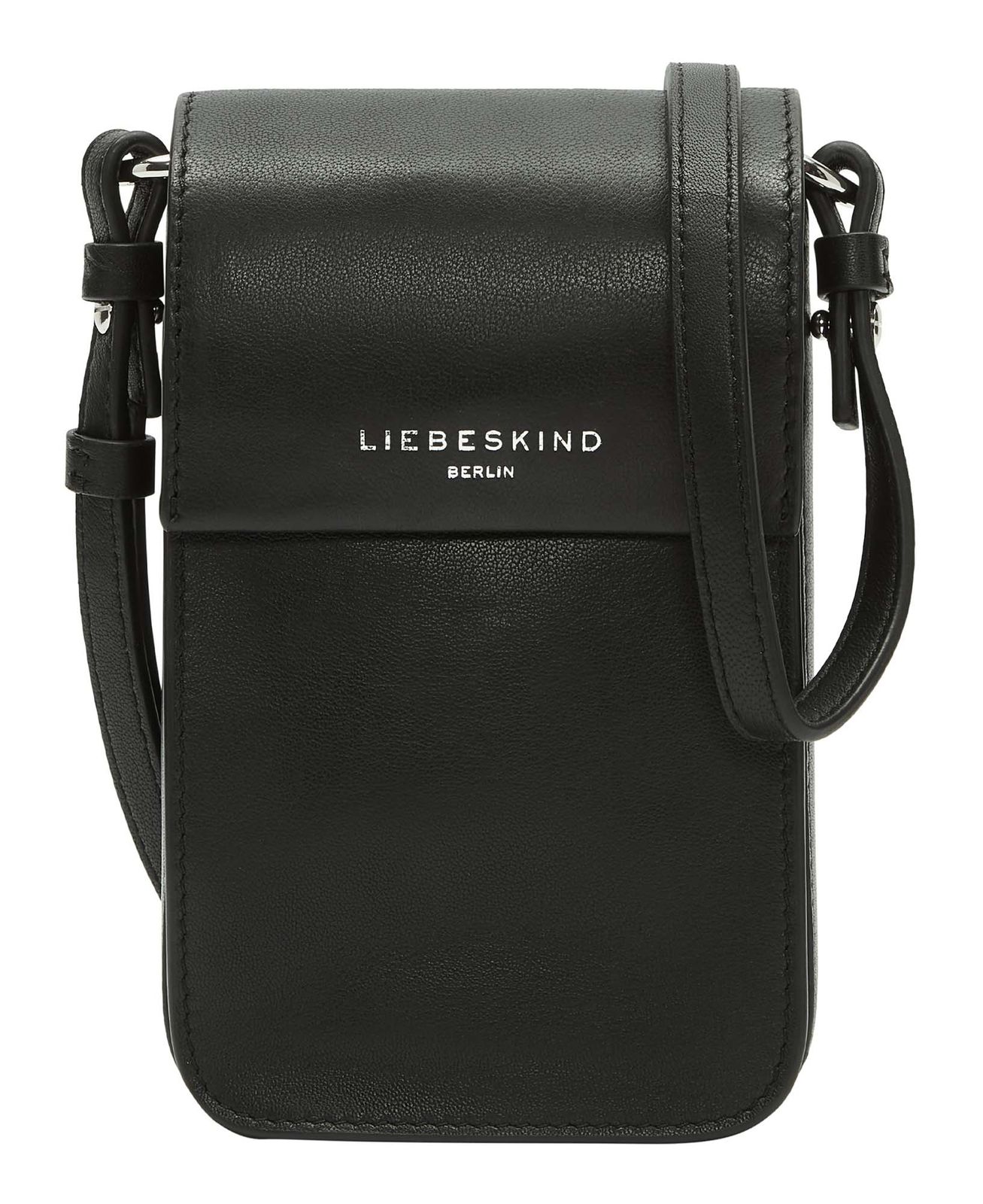 LIEBESKIND BERLIN Harris Mobile Pouch – Custodia Per Cellulare A Tracolla, Colore Dark Choco, Dimensioni 10x17x2 Cm