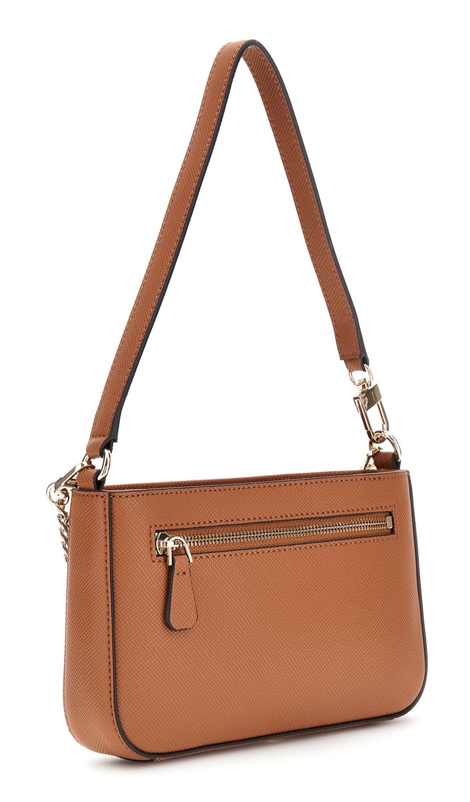 GUESS Noelle II Mini Top Zip Shoulder Bag Light Cognac GUESS Noelle II Mini Top Zip Shoulder Bag Light Cognac