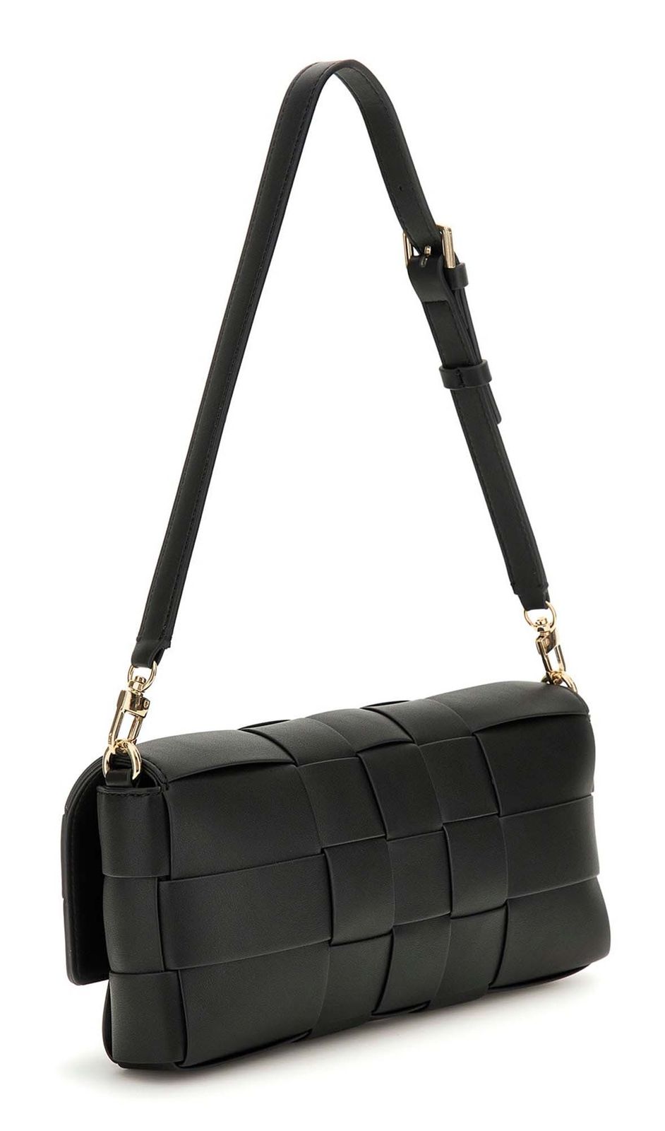 GUESS Maylee Flap Shoulder Bag Black GUESS Maylee Flap Shoulder Bag Black