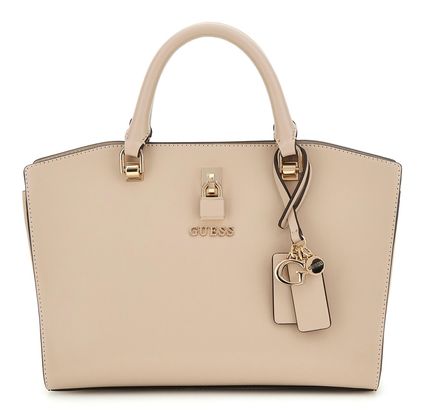 GUESS Queensland Luxury Satchel Simply Taupe