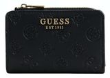 GUESS Phoebe SLG Zip Around Card Case Black Logo GUESS Phoebe SLG Zip Around Card Case Black Logo