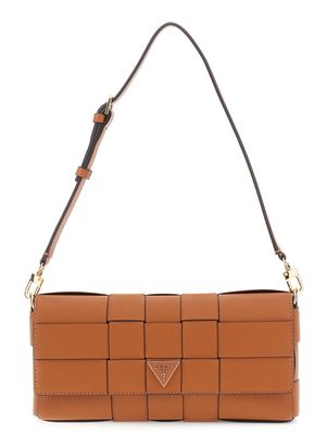 GUESS Maylee Flap Shoulder Bag Caramel