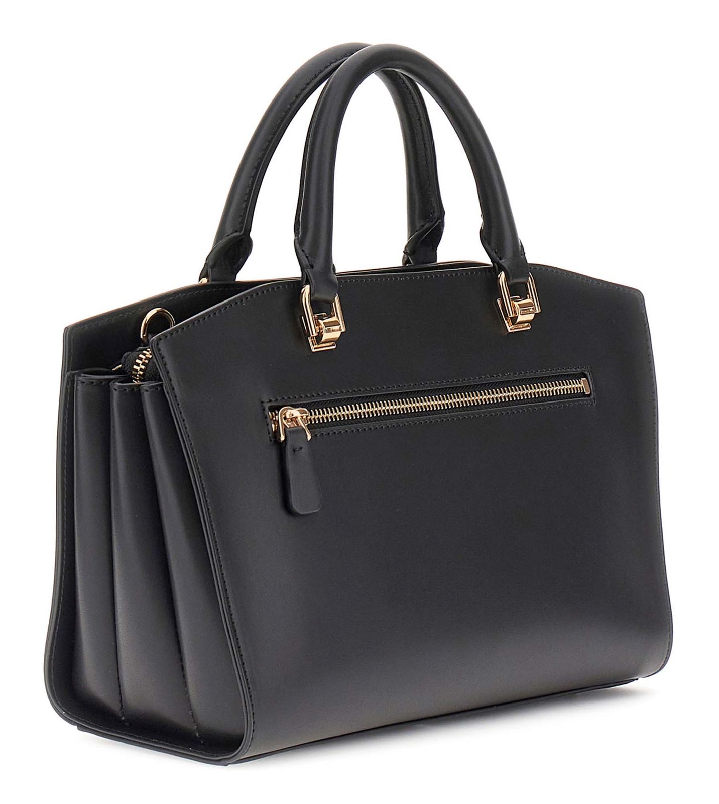 GUESS Queensland Luxury Satchel Black GUESS Queensland Luxury Satchel Black