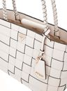 GUESS Maylee Girlfriend Tote Cream White GUESS Maylee Girlfriend Tote Cream White