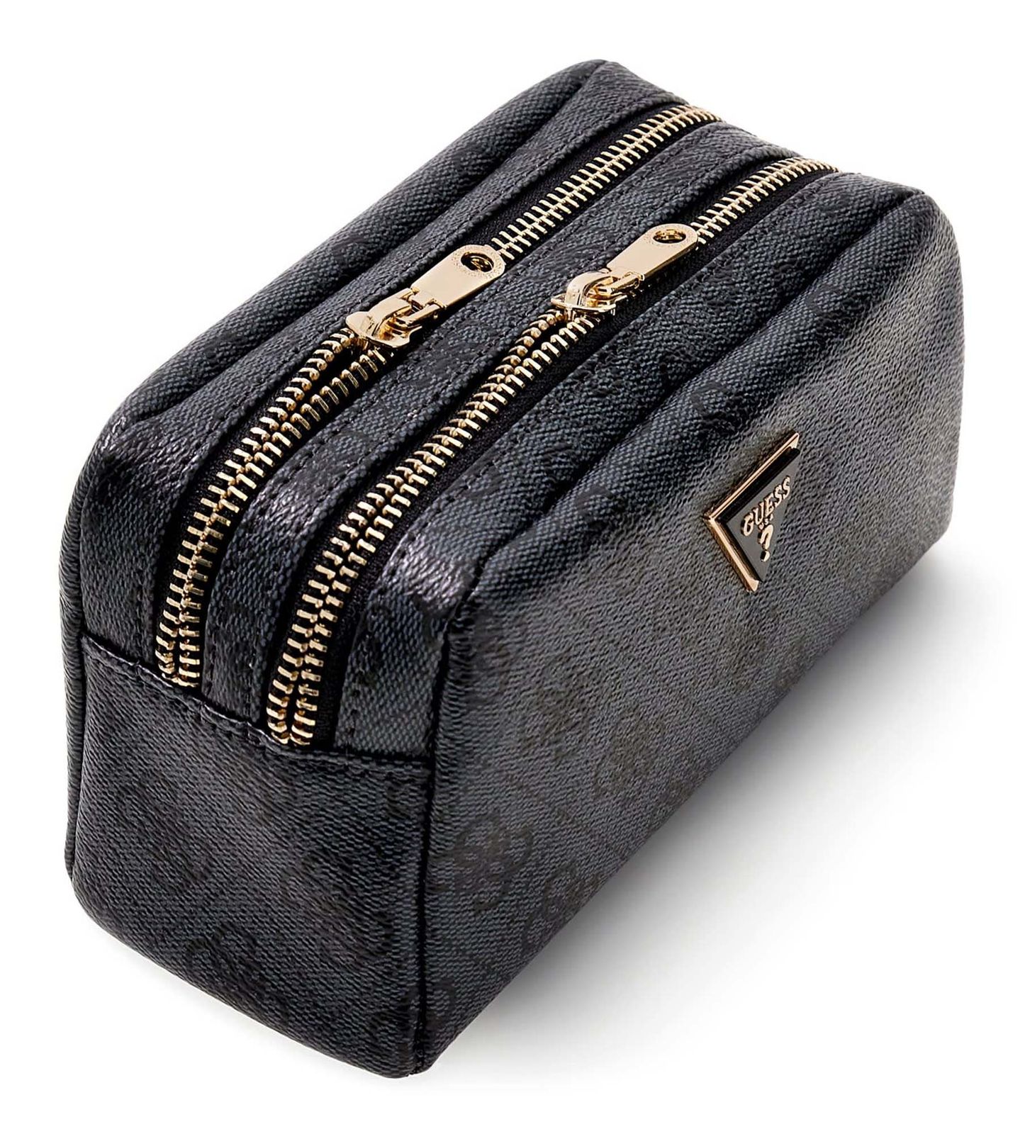GUESS Zamira Double Zip Coal Logo GUESS Zamira Double Zip Coal Logo