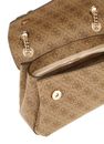 GUESS Katya Convertible Xbody Flap Bag Latte Logo GUESS Katya Convertible Xbody Flap Bag Latte Logo