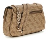 GUESS Katya Convertible Xbody Flap Bag Latte Logo GUESS Katya Convertible Xbody Flap Bag Latte Logo