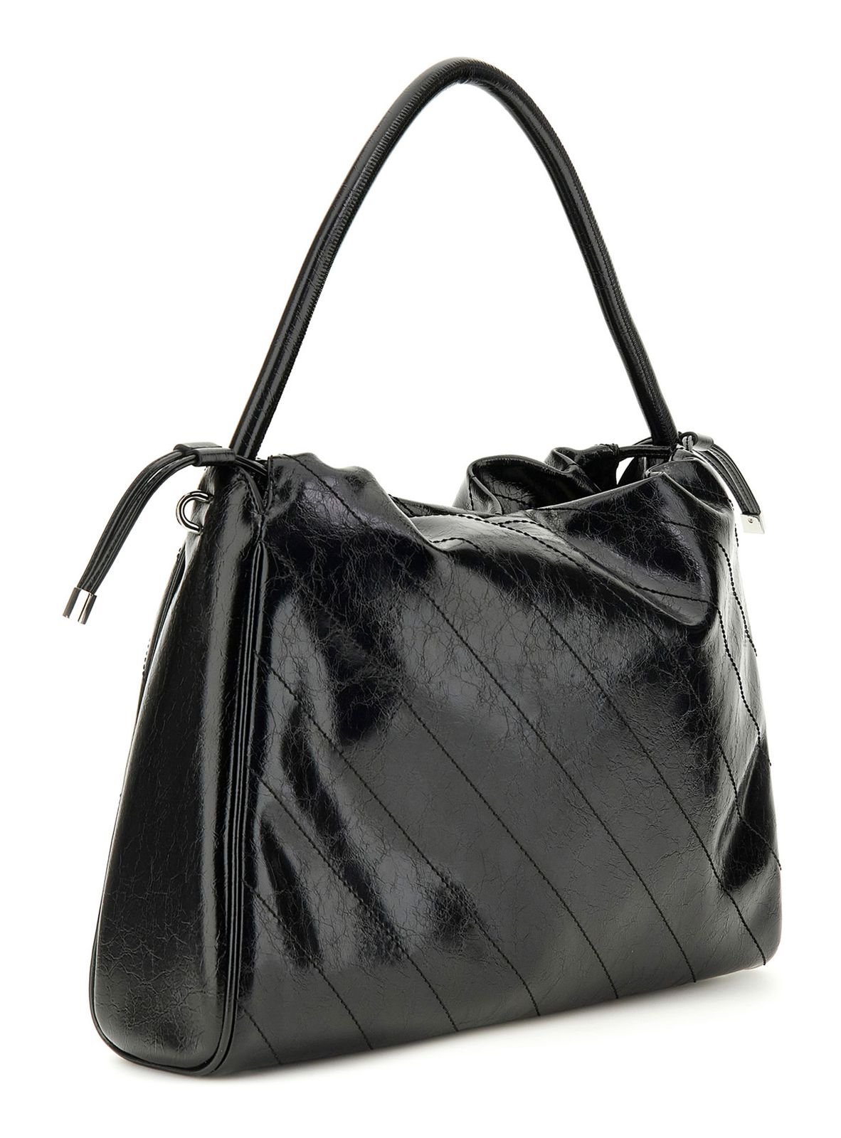 GUESS Amys Drawstring Tote Black GUESS Amys Drawstring Tote Black