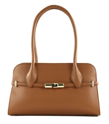 FURLA Goccia Dome Shoulder Bag M Brandy