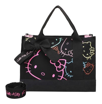 Fritzi aus Preußen Canvas Hello Kitty Tote Bag Limited Outline Black Cat
