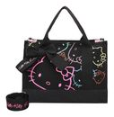 Fritzi aus Preußen Canvas Hello Kitty Tote Bag Limited Outline Black Cat