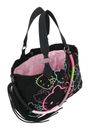Fritzi aus Preußen Izzy Hello Kitty Canvas Tote Black Cat