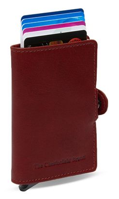 The Chesterfield Brand Baldwin Cardholder Red
