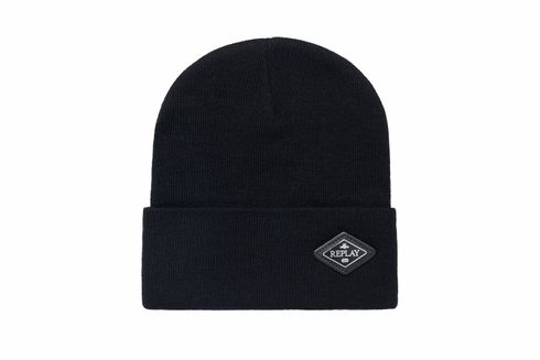 REPLAY Beanie Black