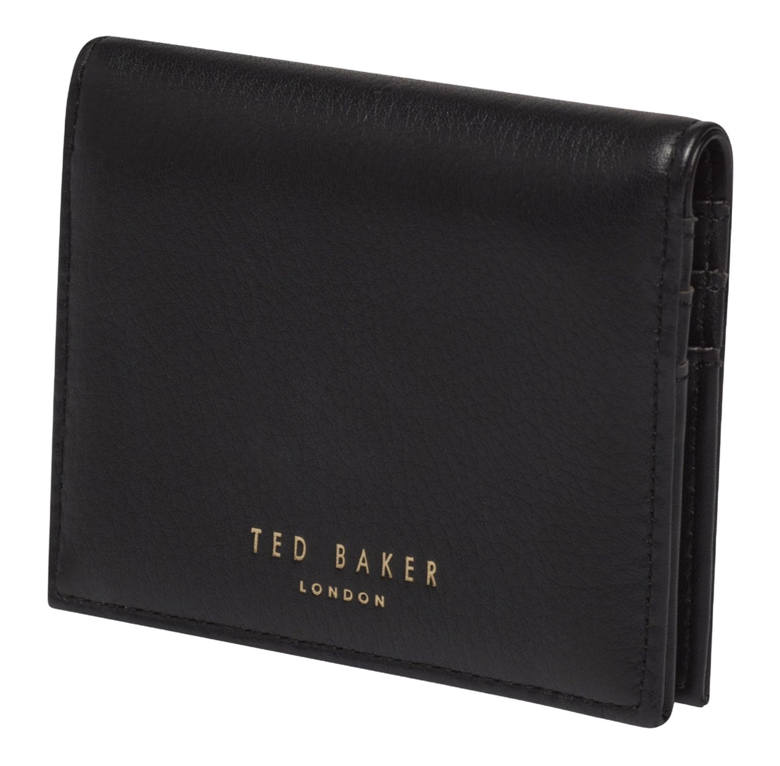 Ted Baker Marloo Script Fold Over Card Holder Black Ted Baker Marloo Script Fold Over Card Holder Black