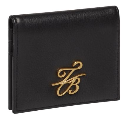 Ted Baker Marloo Script Fold Over Card Holder Black