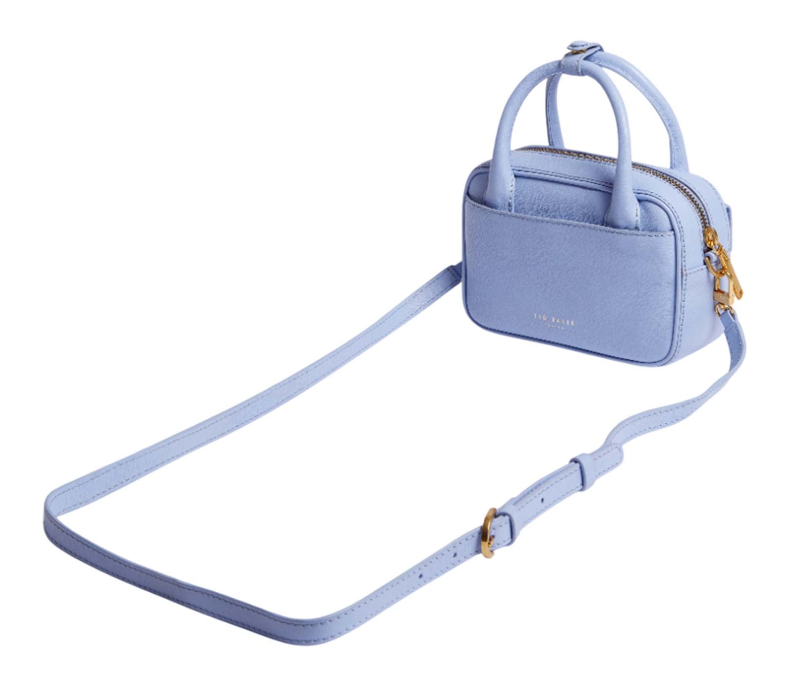 Ted Baker Anibell Detail Mini Leather Crossbody Bag It - Blue Ted Baker Anibell Detail Mini Leather Crossbody Bag It - Blue