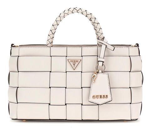 GUESS Maylee Girlfriend Satchel Cream White