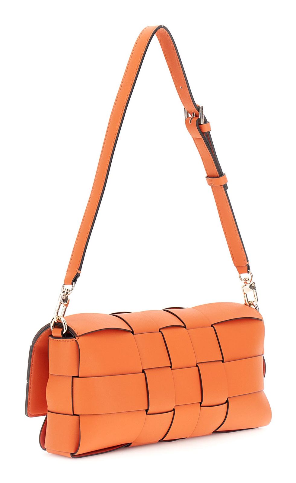 GUESS Maylee Flap Shoulder Bag Orange GUESS Maylee Flap Shoulder Bag Orange
