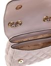 GUESS Giully II Mini Compound Convertible Flap Bag Taupe GUESS Giully II Mini Compound Convertible Flap Bag Taupe